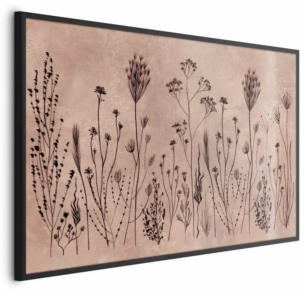Plakat Polne kwiaty 60x40 cm z ramą czarną bez marginesu ARTGEIST B