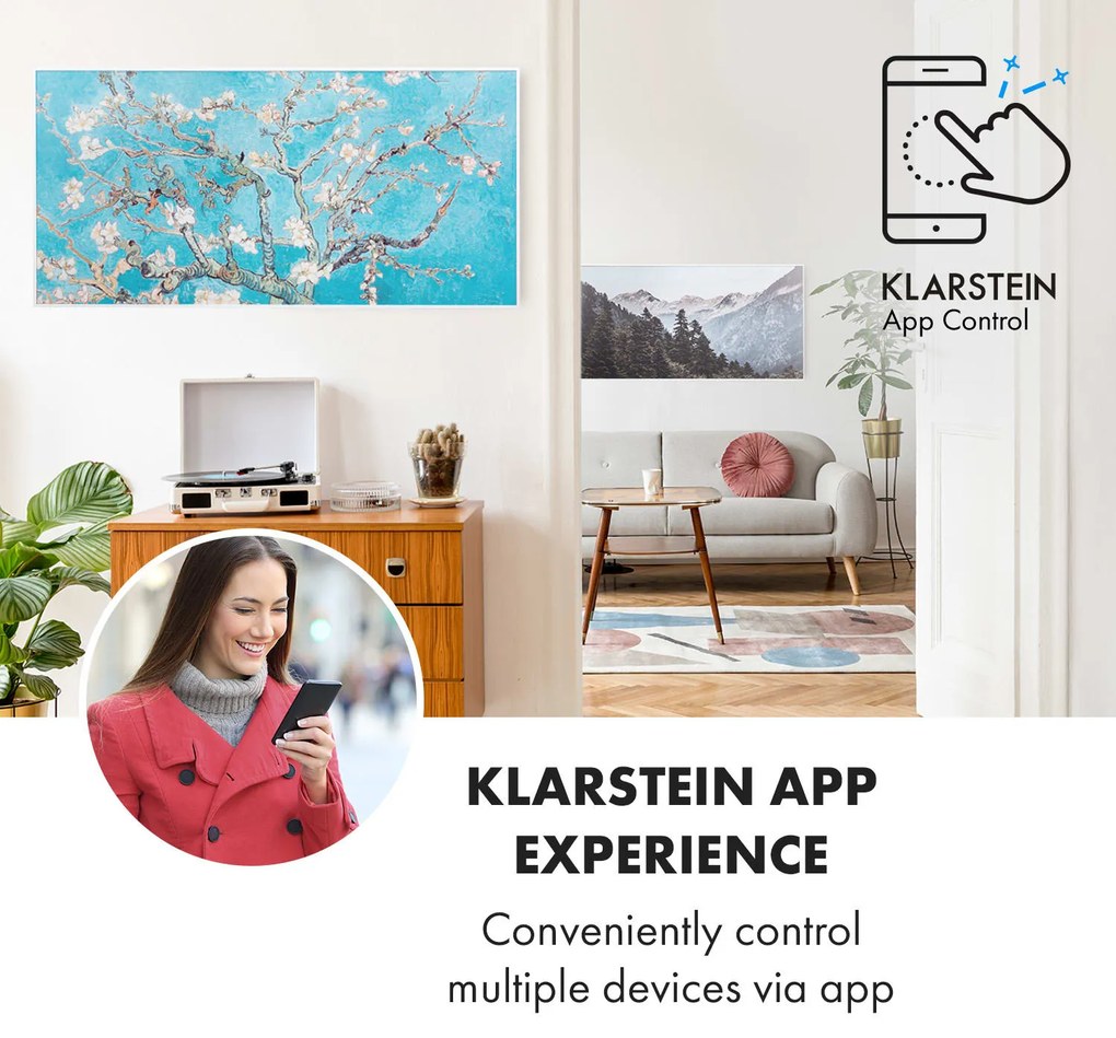 Klarstein Wonderwall Air Art Smart Panel grzewczy na podczerwień