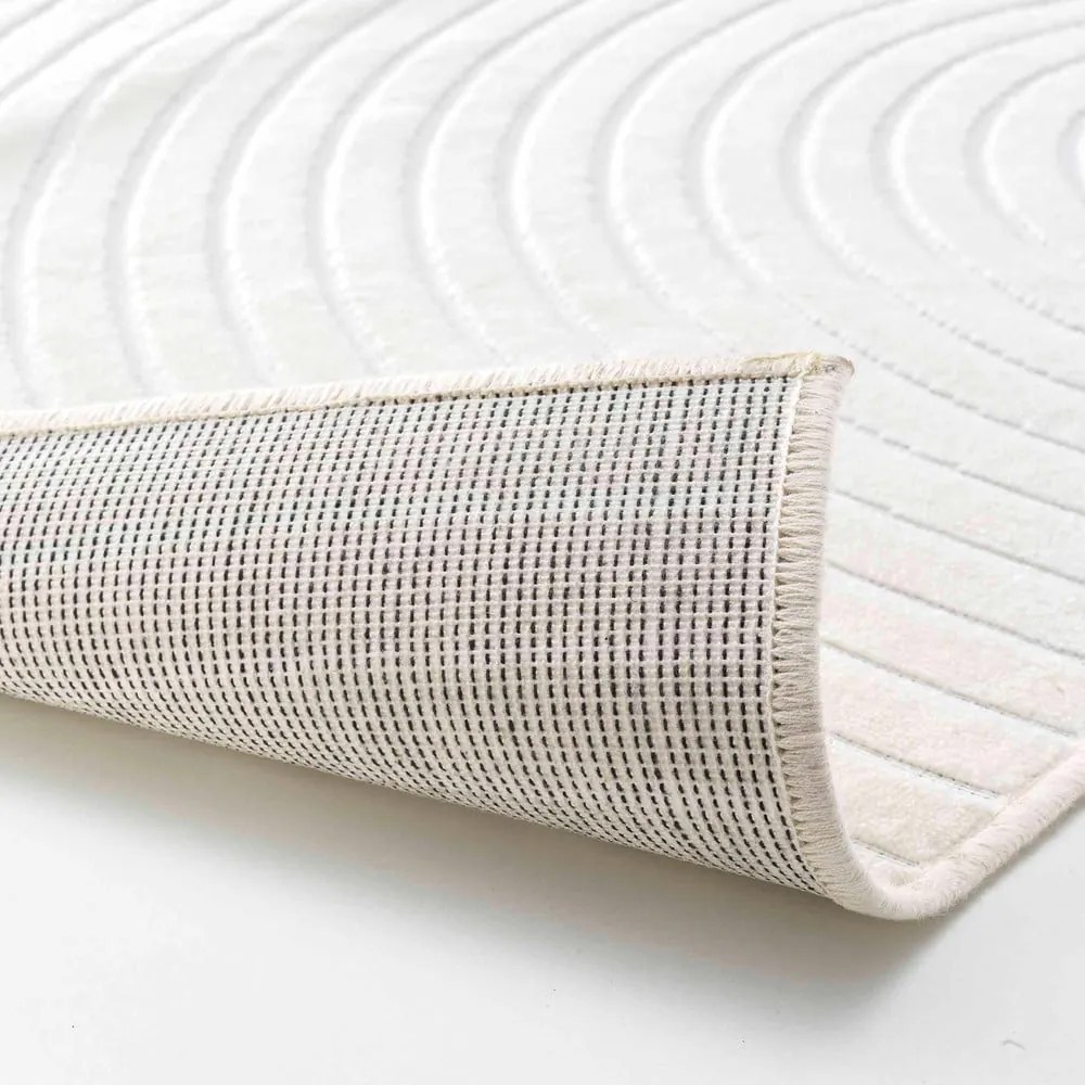Biały bawełniany dywan 140x200 cm Geode – douceur d'intérieur