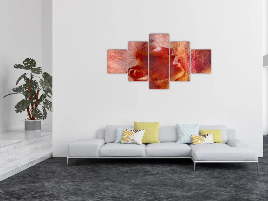 Obraz - Profil twarzy kobiety (125x70 cm)