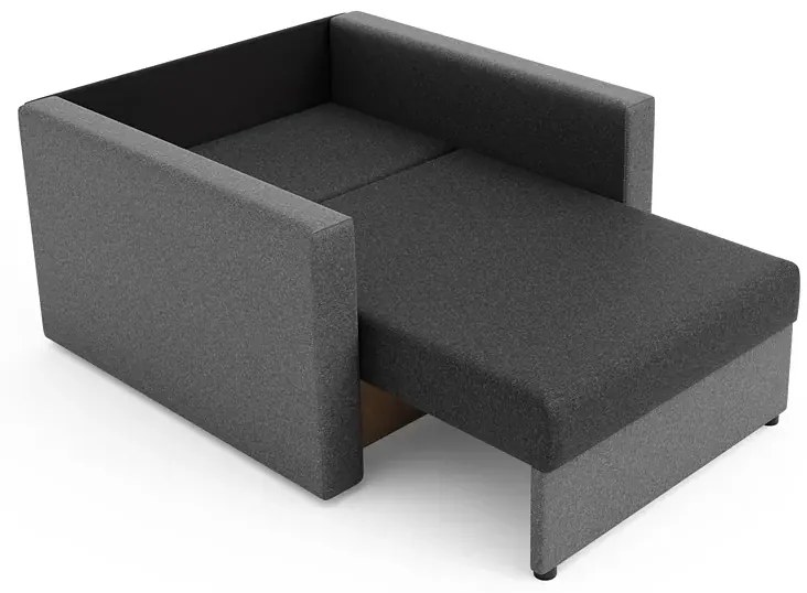 Sofa jednoosobowa amerykanka grafit + szary S9-F24
