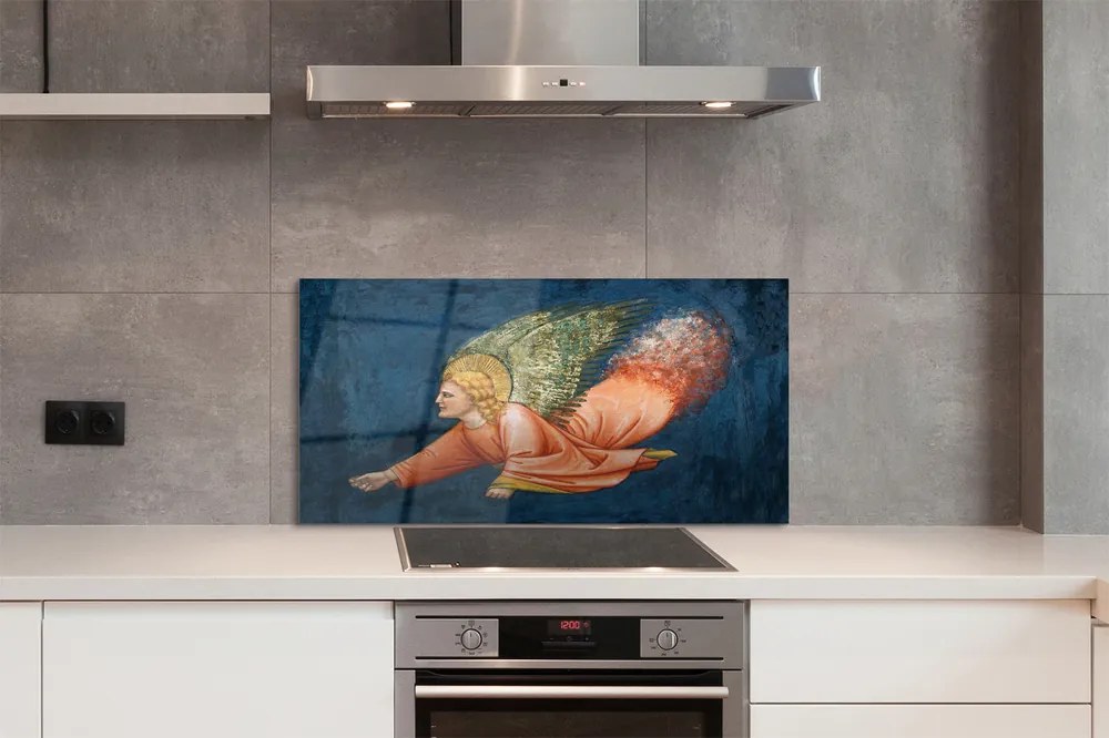 Szklany Panel Skrzydlaty Anioł - Dzieło Sztuki