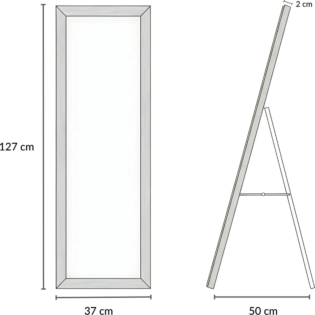Lustro stojące HAVLYS, 127 x 37 cm
