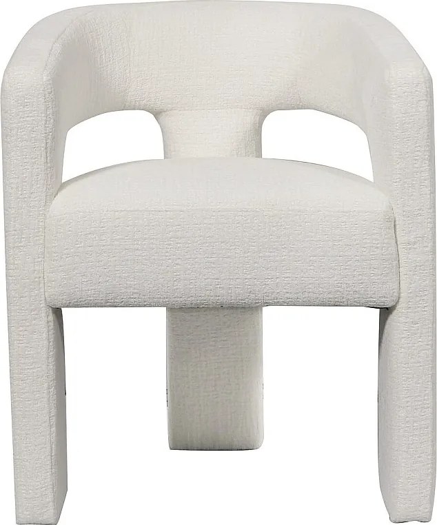 Krzesło 62x75x58 cm białe Leith LET71W