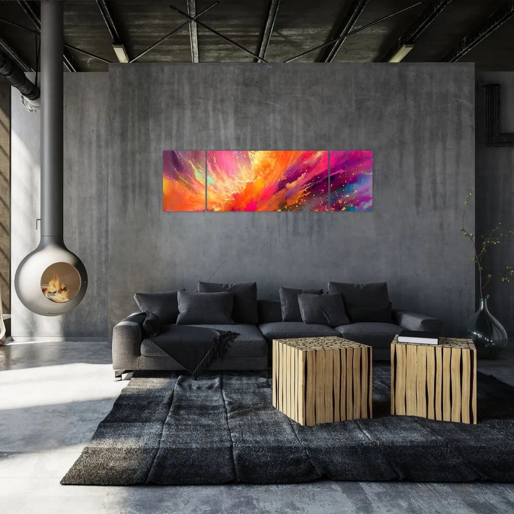 Obraz - Dynamiczna abstrakcja (170x50 cm)