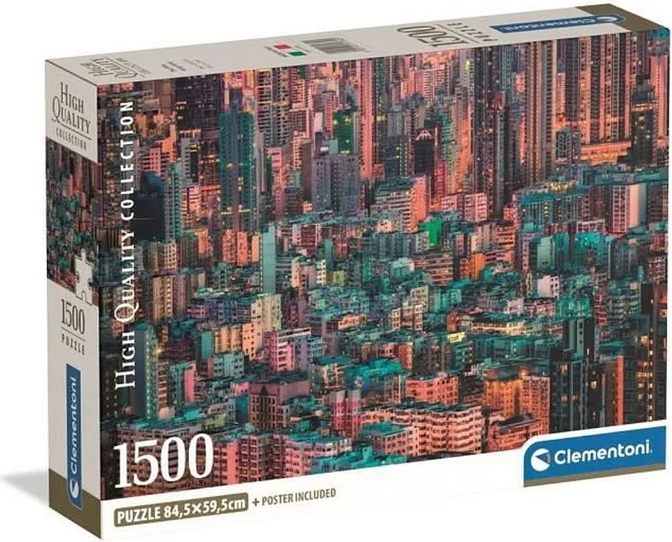 Puzzle Clementoni Hong-Kong La Ruche 1500 elementów, poziomy format, wielokolorowy, dla dorosłych
