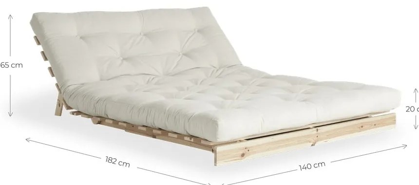 Sofa rozkładana Karup Design Roots Raw/Beige