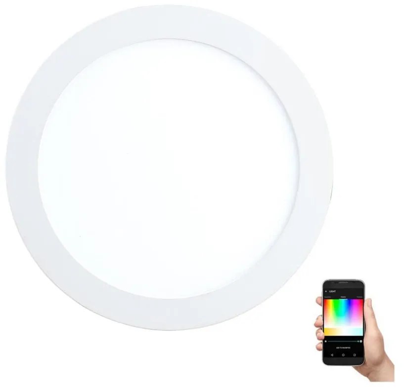 Eglo 32738 - ściemnialna wpuszczana oprawa sufitowa LED RGB FUEVA-C LED/10,5W/230V