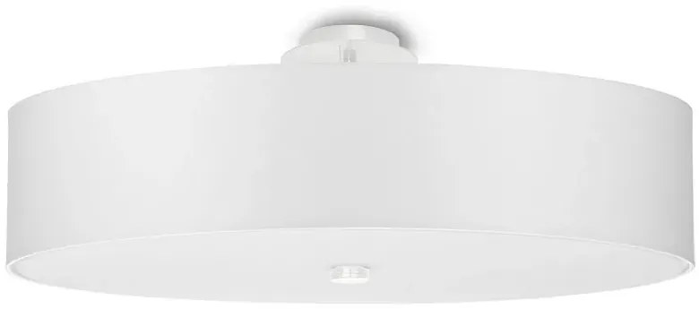 Biały minimalistyczny plafon z abażurem 50 cm - EX662-Secret