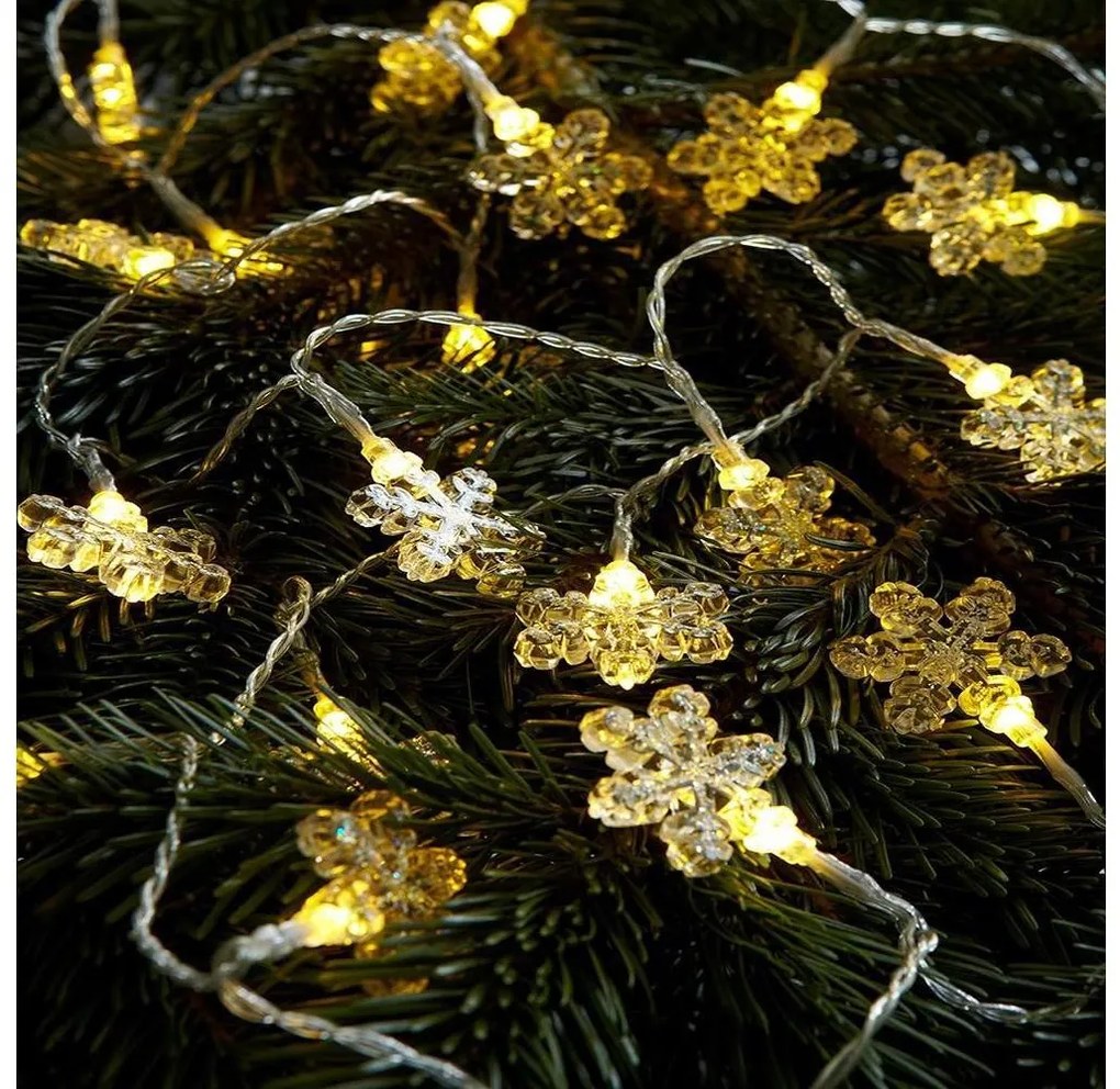 Markslöjd 702937 - LED łańcuch świąteczny BJÄLLRA 20xLED/3xAA 2,2m ciepła biel