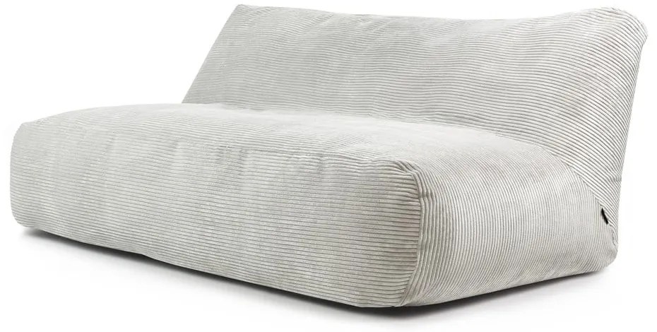 Kremowy sztruksowy worek do siedzenia Sofa Tube 190 – SLOWDOWN
