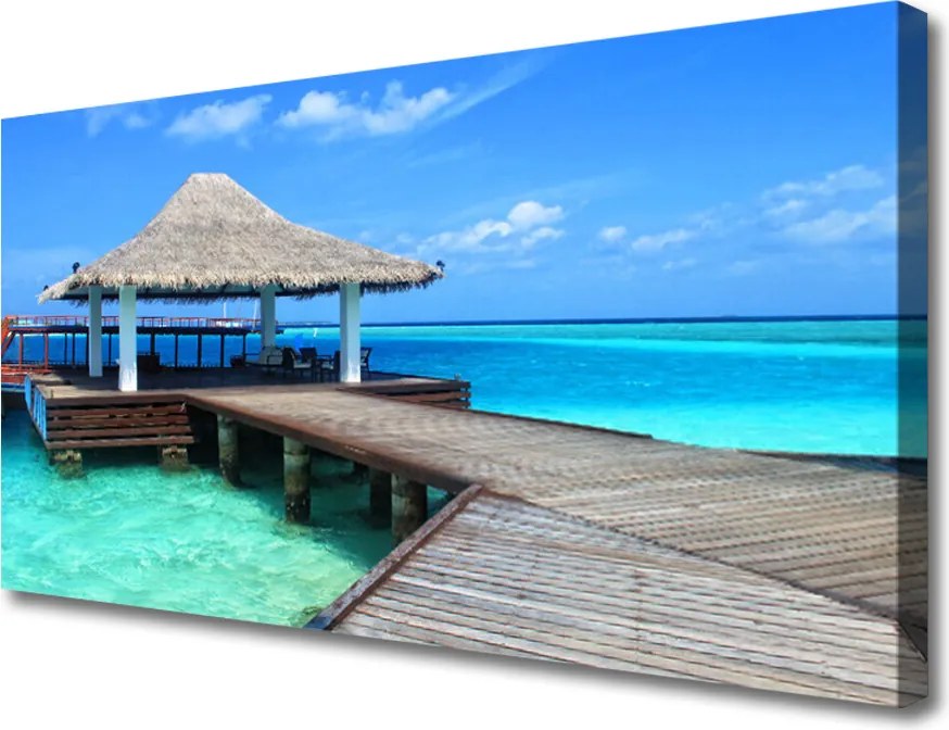 Obraz na płótnie Most nad Morską Głębią