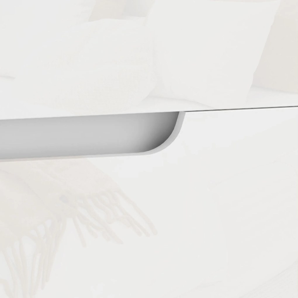 HOMCOM szafka nocna, stolik boczny ze szufladami, płyta wiórowa, stylowy, biały