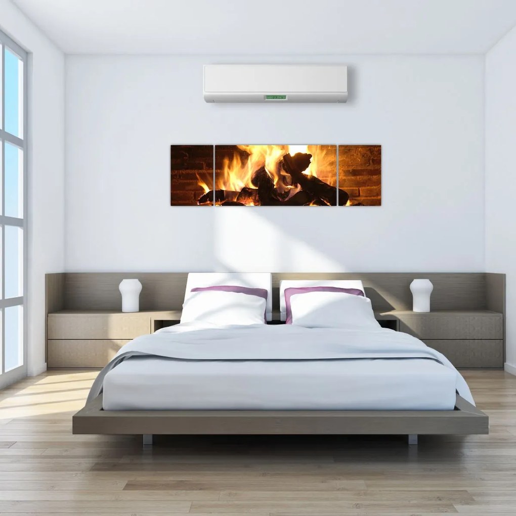 Obraz - Ogień (170x50 cm)