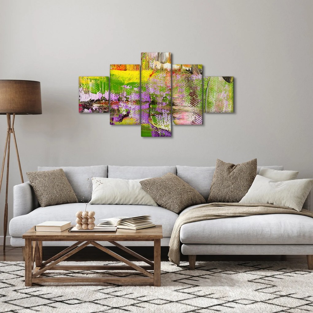 Obraz abstrakcji - malarstwo (125x70 cm)