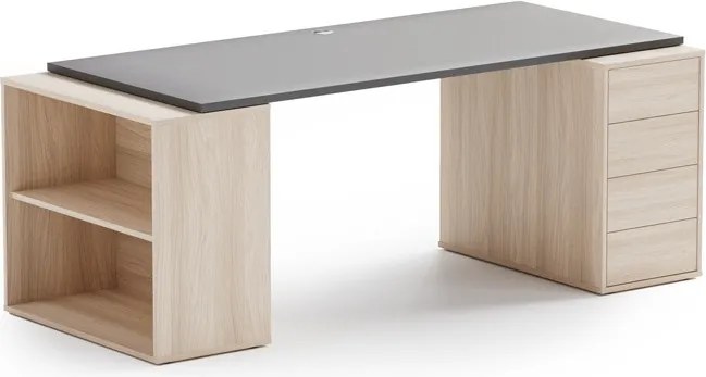 Samodzielny blat BLOCK, 1600 x 800 x 25 mm, grafitowy