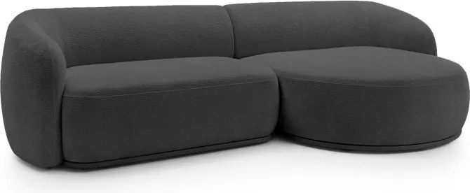 Narożnik NOBO Prawostronny system modułowy tkanina DressME 18 Szary