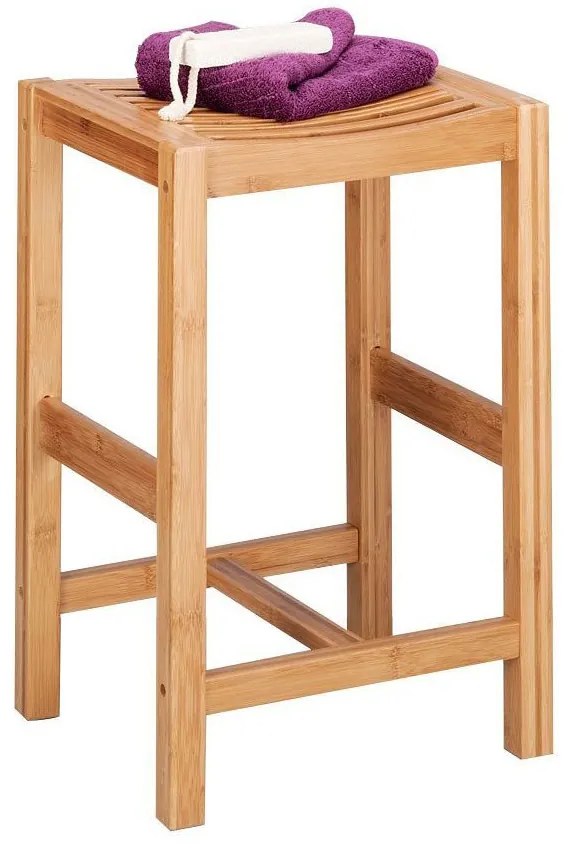 Stołek łazienkowy BAMBOO - taboret, siedzisko, ZELLER