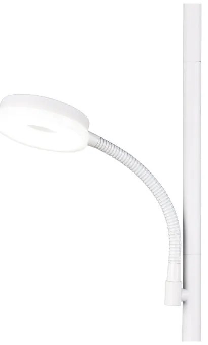 Biała lampa stojąca LED (wysokość 178 cm) Specter – Trio