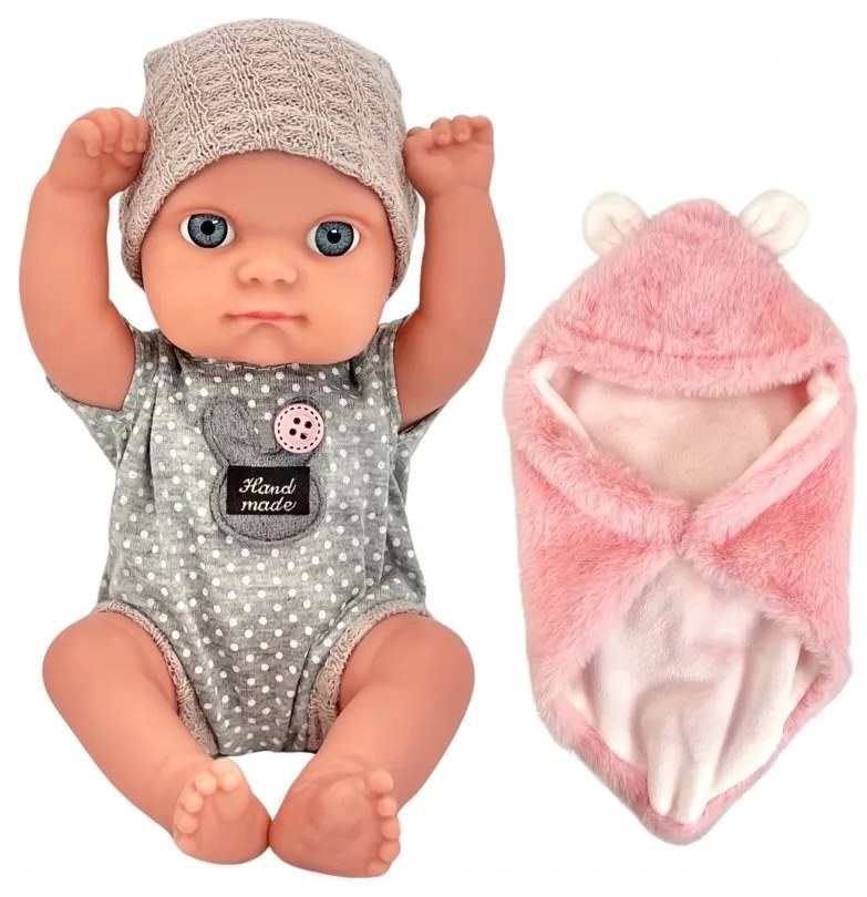 Woopie royal pierwsza lalka bobas z kocykiem króliczkiem 23 cm