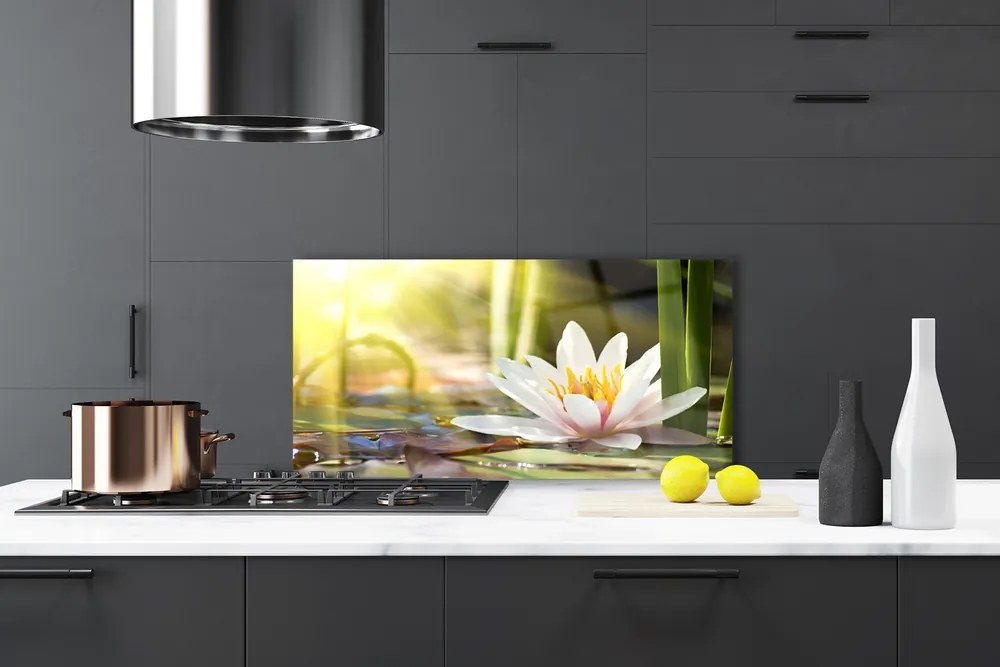 Panel nad blat kuchenny Pływająca Lilia Wodna