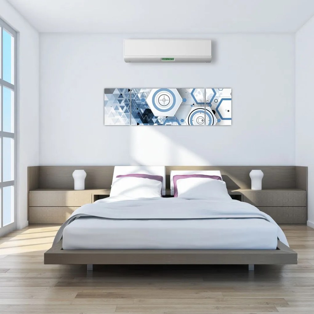 Obraz - Abstrakcja geometryczna (170x50 cm)