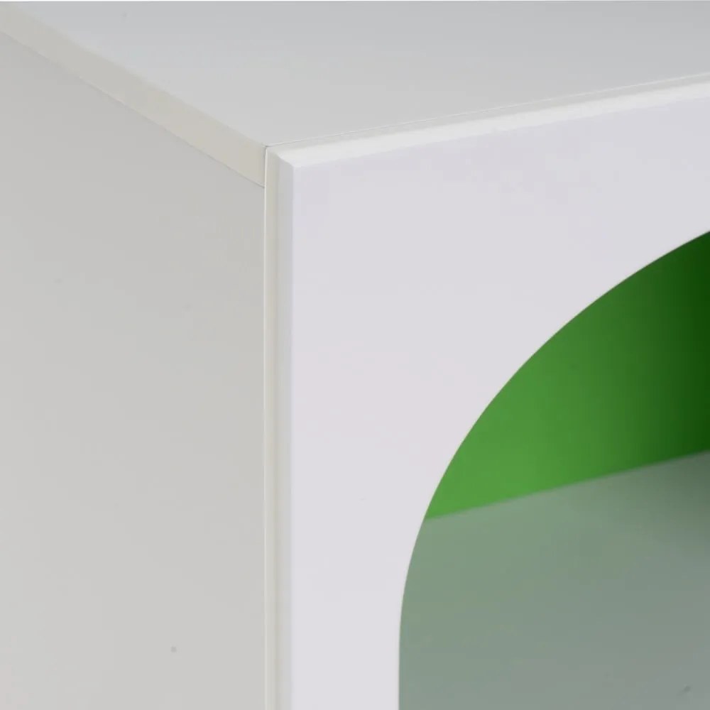 Biało-zielony regał 40x100 cm – Casa Selección