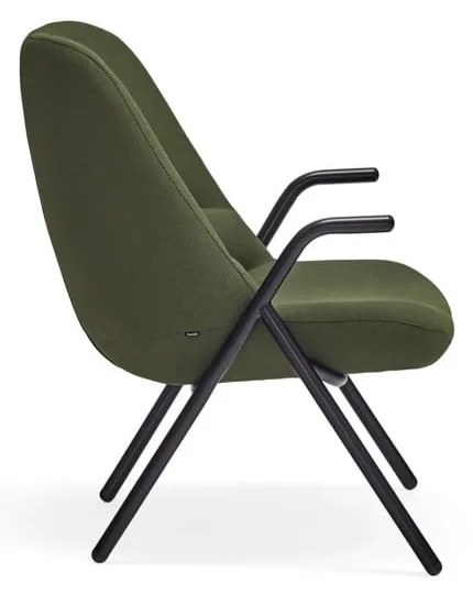 Zielony fotel Teulat Dins, wys. 90 cm