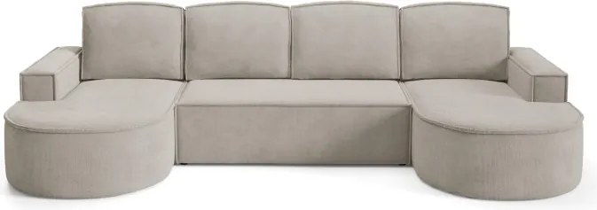 Narożnik MOLLY XL wolnostojący układ U z funkcją spania w tkaninie Curio 11 DomoHome