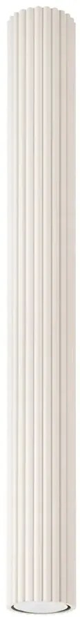 Ryflowana lampa wisząca beżowa 60cm - D295-Melson