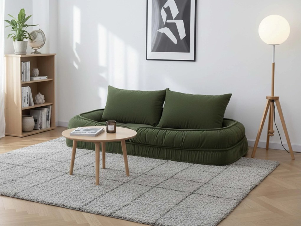 Relaksacyjny fotel rozkładany LAZY SOFA, zielony