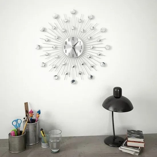 Zegar Ścienny Nowoczesny Z Koralikami 50 Cm N9-S18