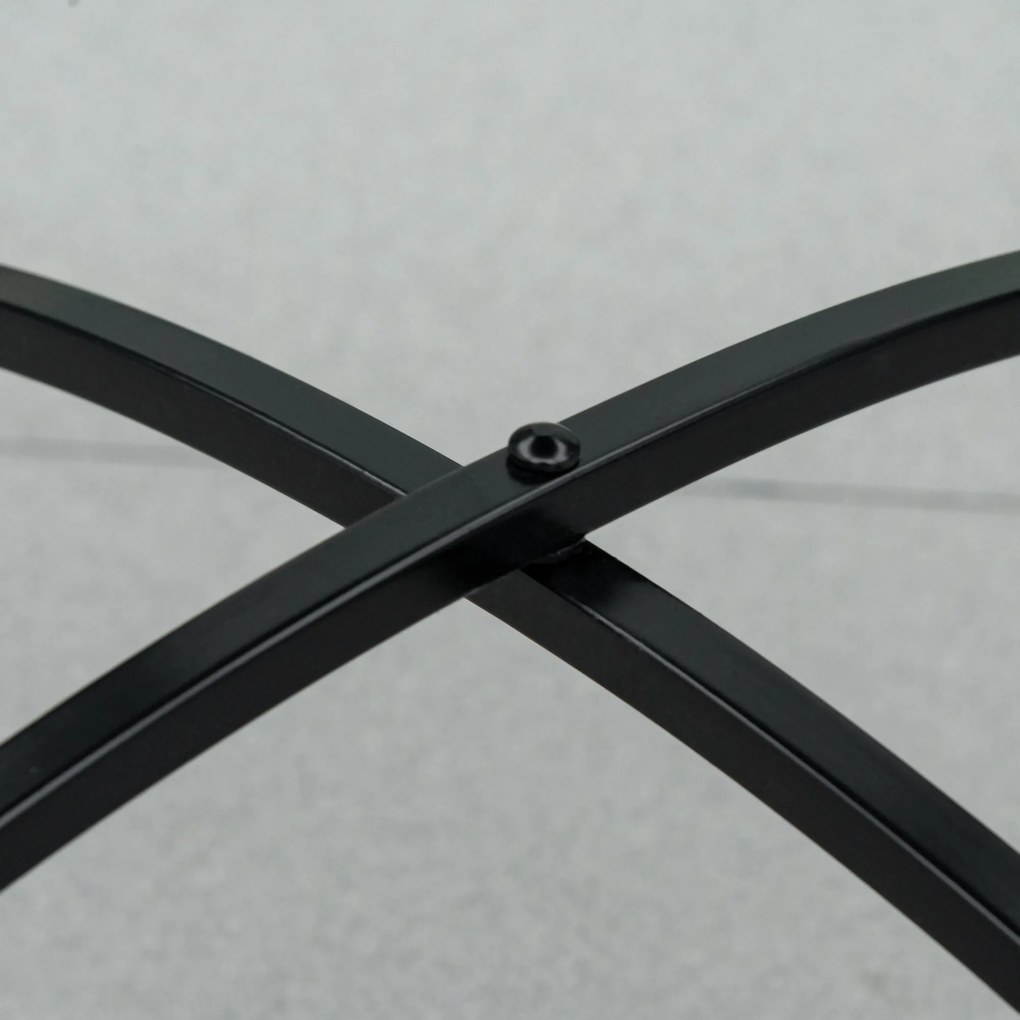 Stylowy Okrągły Stół Ogrodowy Outsunny z Blatem Mozaikowym Ø60 cm