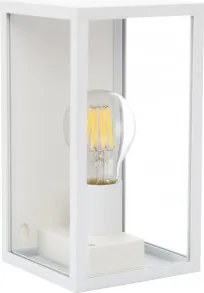 Zewnętrzny Kinkiet Z Aluminium I Szkła Delha Biała - Sklum