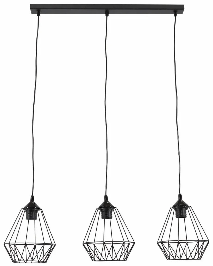 Lampa wisząca BENIGNE III czarna ELTAP