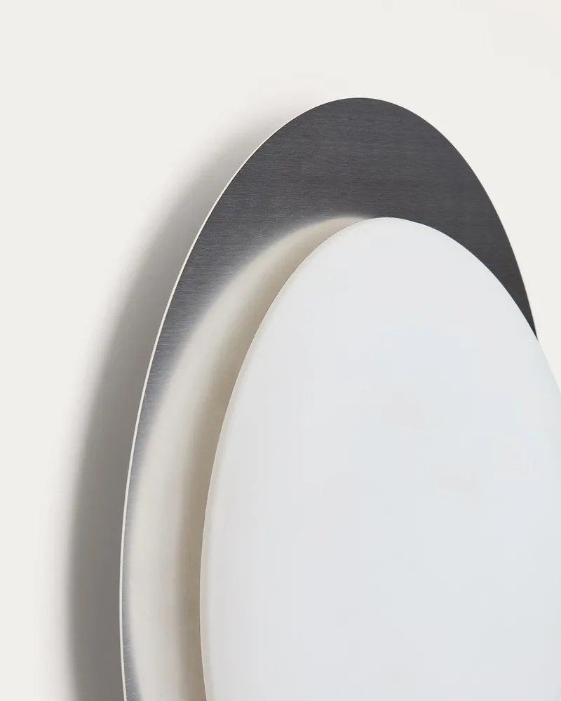 Szary kinkiet LED ø 40 cm Novae – Kave Home