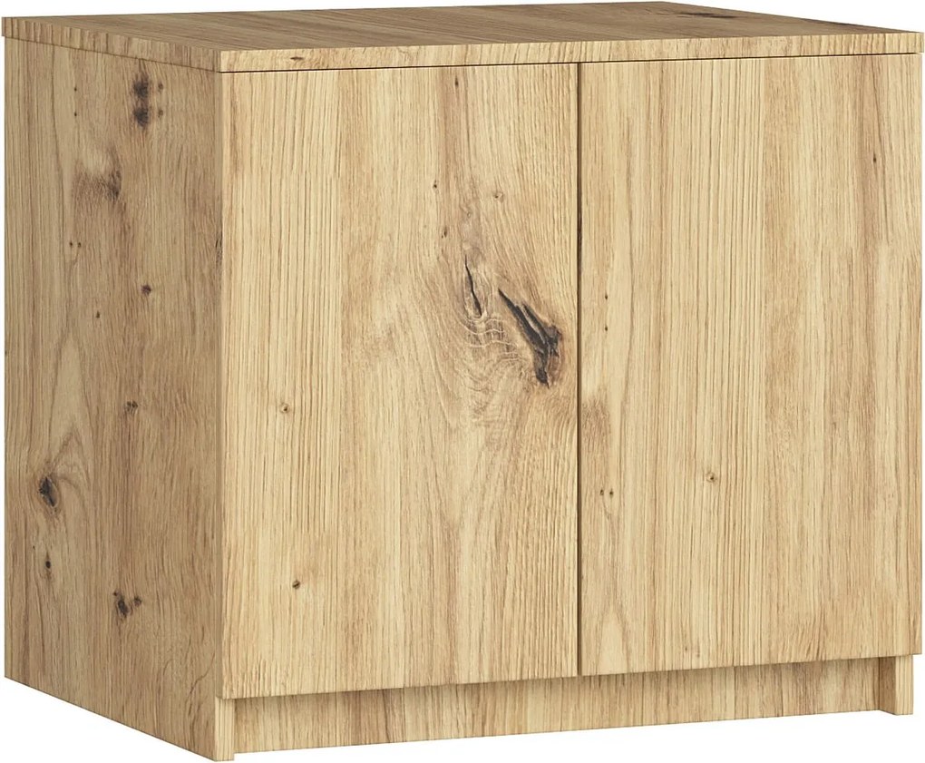 Nadstawka na szafę AKORD S60 Dąb Artisan 60 cm 2 drzwi kolor Dąb Artisan mat 2 półki 60x51x55 cm