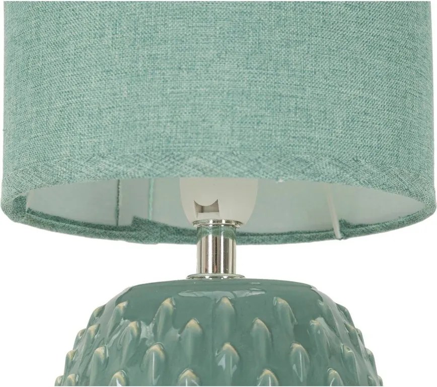 Jasnoniebieska lampa stołowa ceramiczna z tekstylnym kloszem (wysokość 27 cm) Pontus – Mauro Ferretti