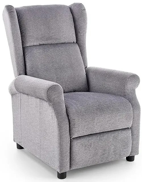 Popielaty fotel masujący P1-A93