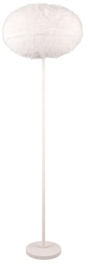 Kremowa lampa stojąca (wys. 154 cm) Furry – Trio