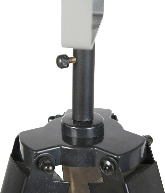 Inteligentna lampa stojąca na trójnogu w stylu industrialnym z drewna w kolorze szarym, w tym Wi-Fi A60 - Laos