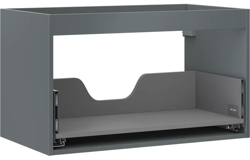 Mexen Box-A korpus szafki podumywalkowej 80 cm, 1 szuflada, grafit mat - 91AX0-0800-470-1-66