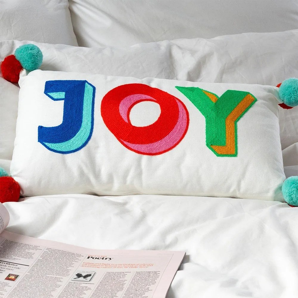 Poduszka dziecięca z mieszanki bawełny 50x33 cm Joy – Rex London