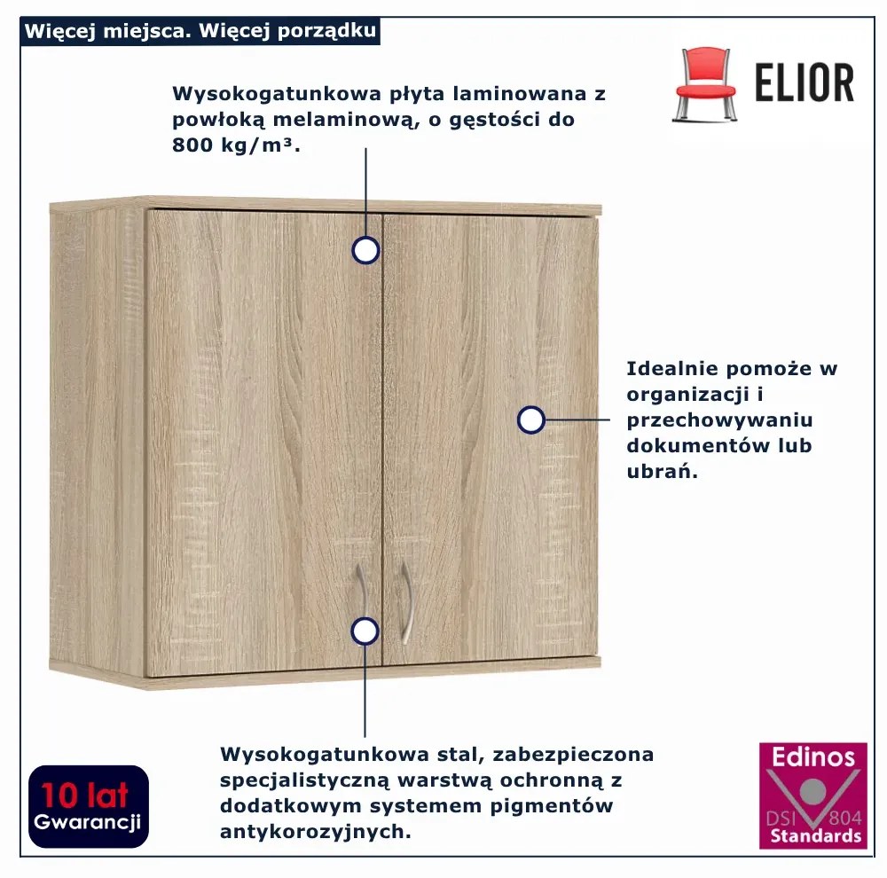 Nadstawka na szafę dąb sonoma E1-F75