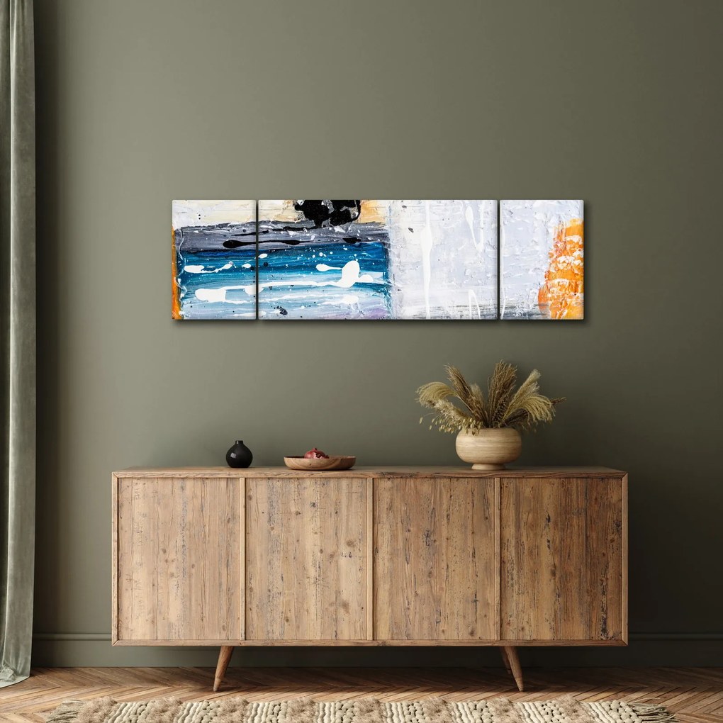 Obraz - Abstrakcyjne pociągnięcia (170x50 cm)