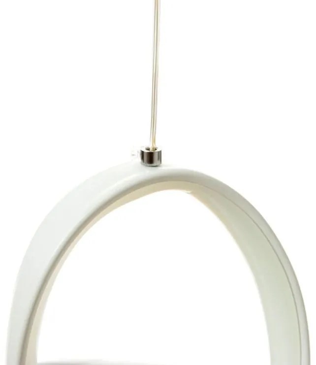 Lampa geometryczna LED wisząca sufitowa AT46-1SL-Biała