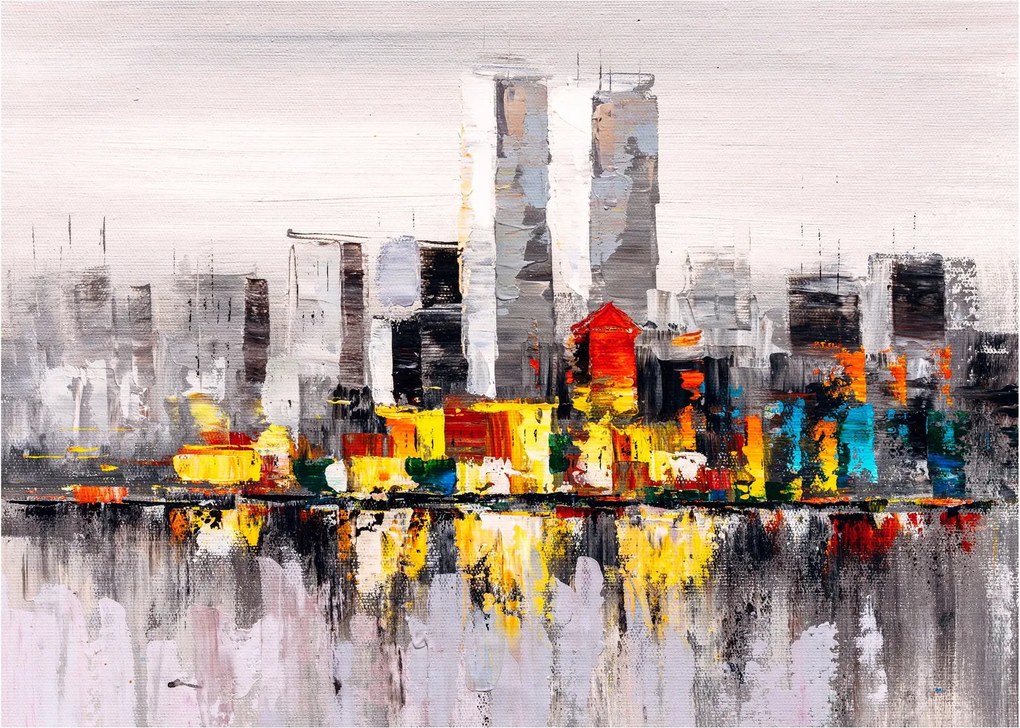Obraz - Obraz przedstawiający duże miasto (70x50 cm)