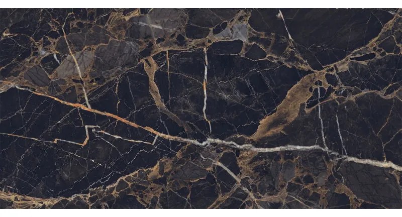 Mexen Orlo Black próbka gresu szkliwionego rekt. G1, płytka podłogowo-ścienna, wysoki połysk - TL211-00-S