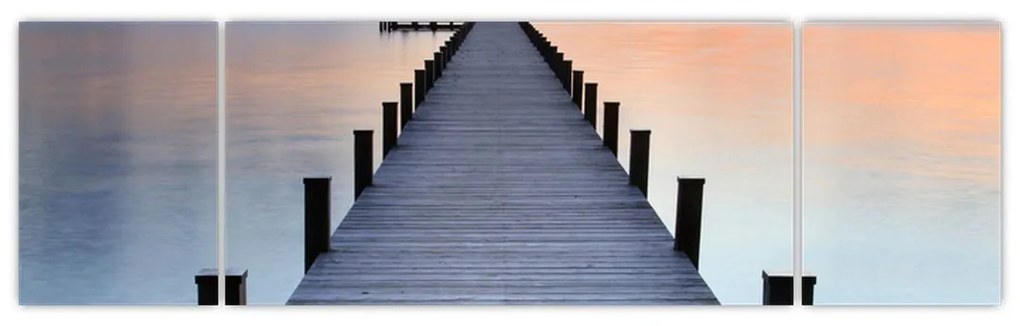 Obraz - Molo nad jeziorem Starnberger, Bavaria, Germany (170x50 cm)