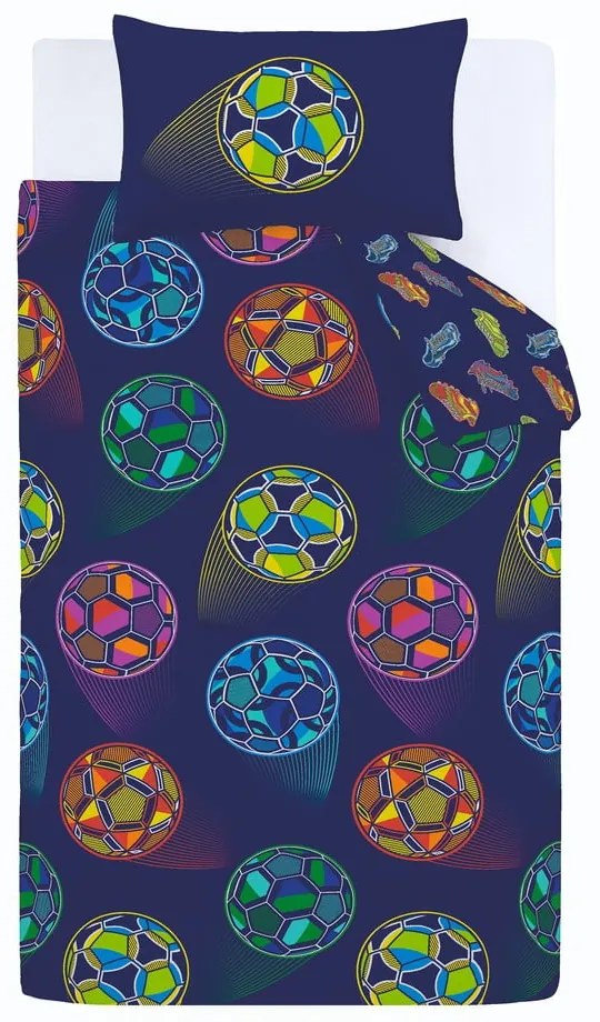 Pościel dziecięca jednoosobowa 135x200 cm Bright Football – Catherine Lansfield